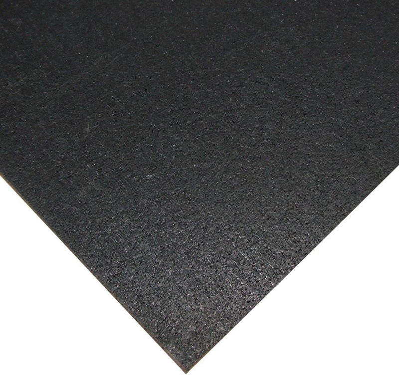 Rubber-Cal لفافة أرضيات مطاطية معاد تدويرها - 1/4 بوصة × 4 أقدام × 1.5 قدم - أسود - Image 2